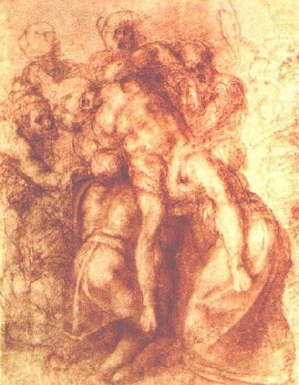 Study for a Deposition, Michelangelo Buonarroti